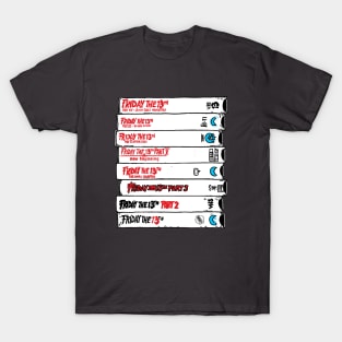 Jason VHS tapes collection T-Shirt